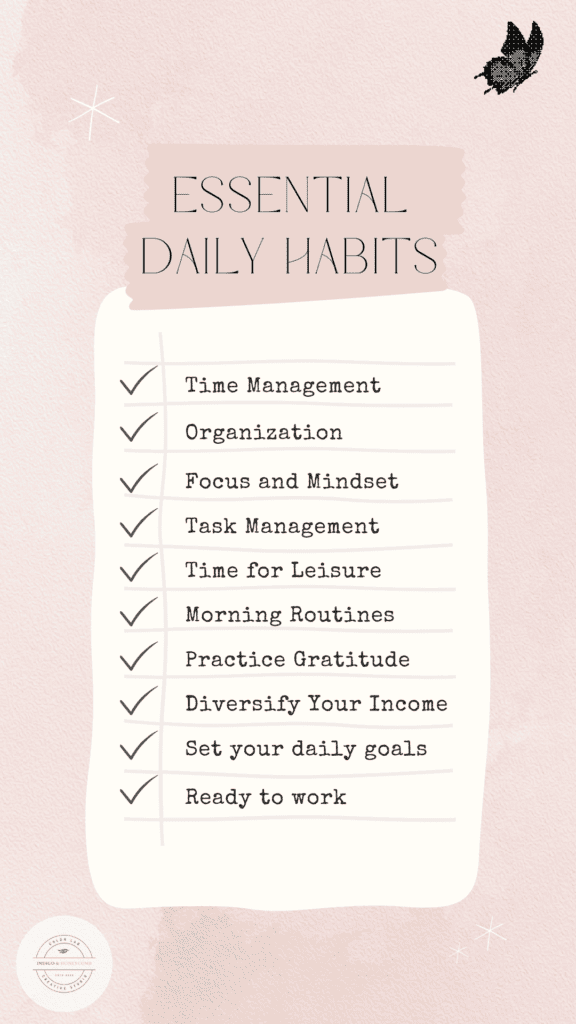 essential daily habits checklist