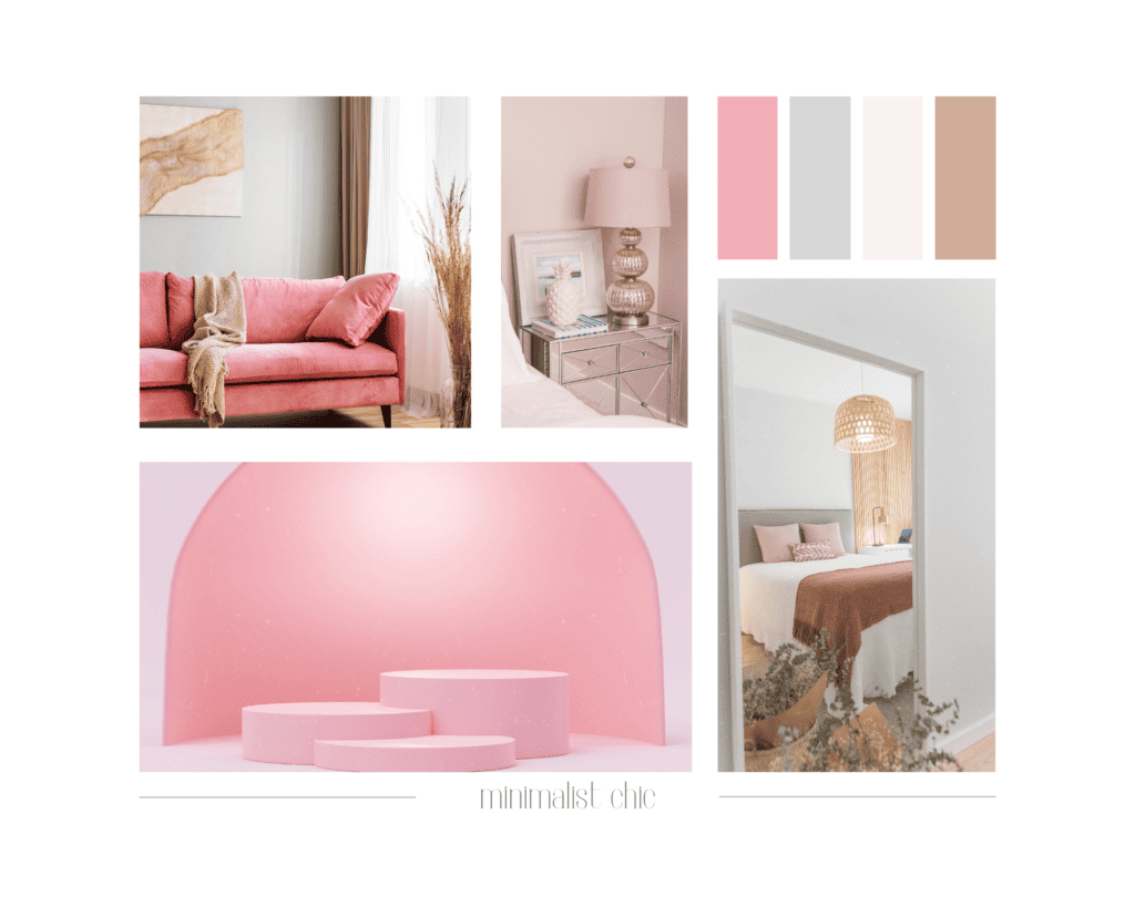 Pink Color Palette Minimalist Chic