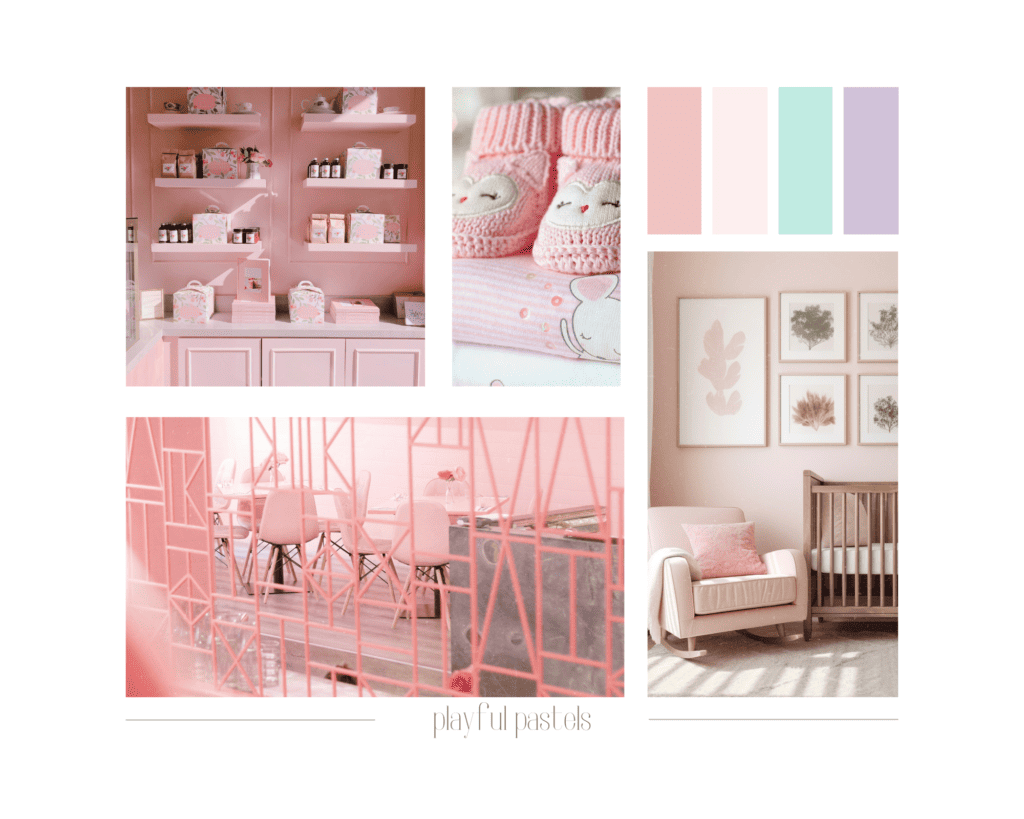 Pink Color Palette Playful Pastels