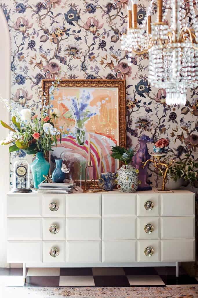 Spring 2024 Home Design Trends - Chintz Revival - Shown here Anthropologie House of Hackney Artemis Wallpaper