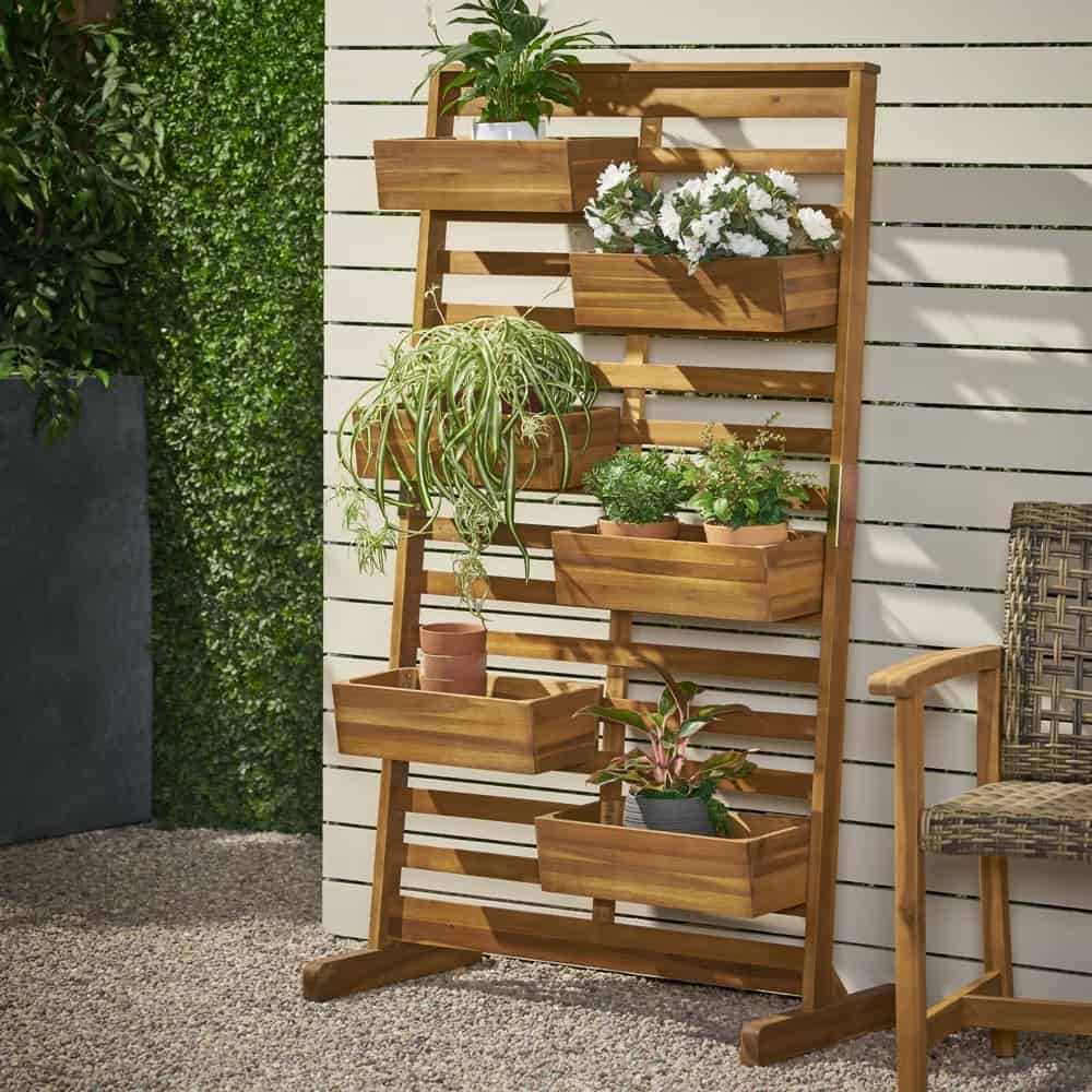 Spring Outdoor Decor - Flinders Wood Plant Stand by Wayfair