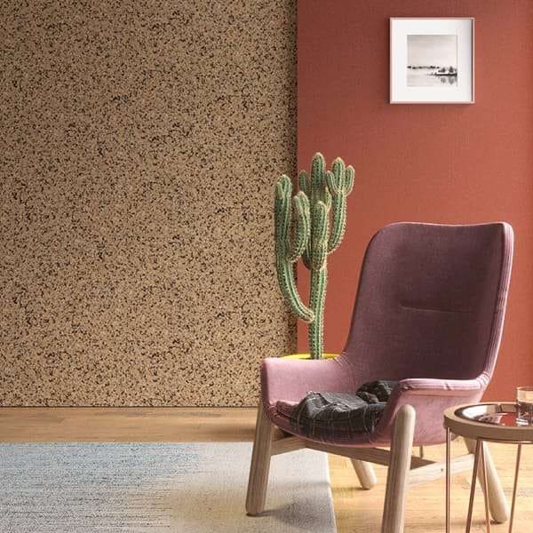 Spring 2024 Home Design Trends Texture and Depth Example - Wall Cork by Ecocork Acoustics of Australia