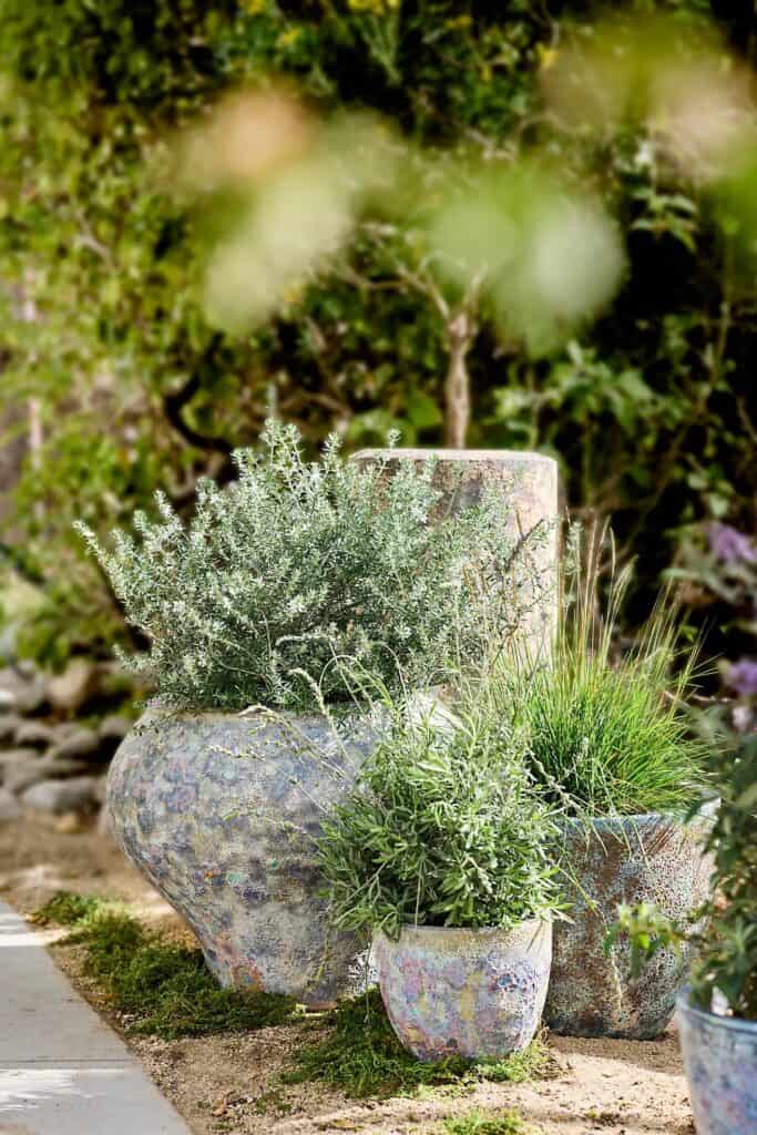 Spring Outdoor Decor Ideas -Barnacle Curved Jar Planter by Terrain