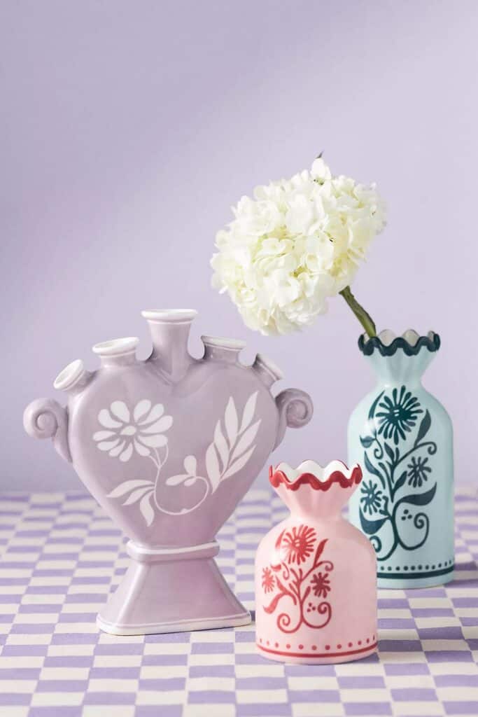 Spring 2024 Home Design Trends - Maximalism Returns - Example - Anthropologie Vaisselle Vase Collection