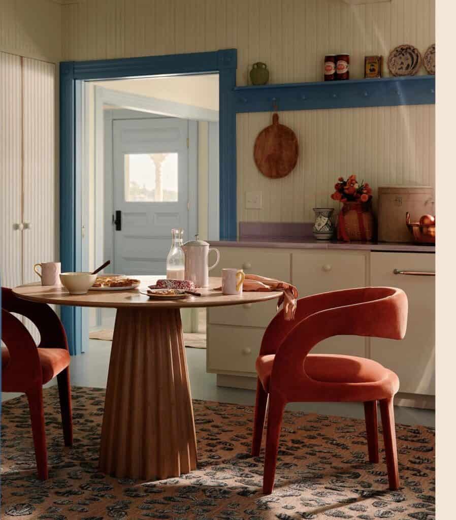 Spring 2024 Home Design Trends Vibrant Color Palettes Example Anthropologie Home Tour Kitchen