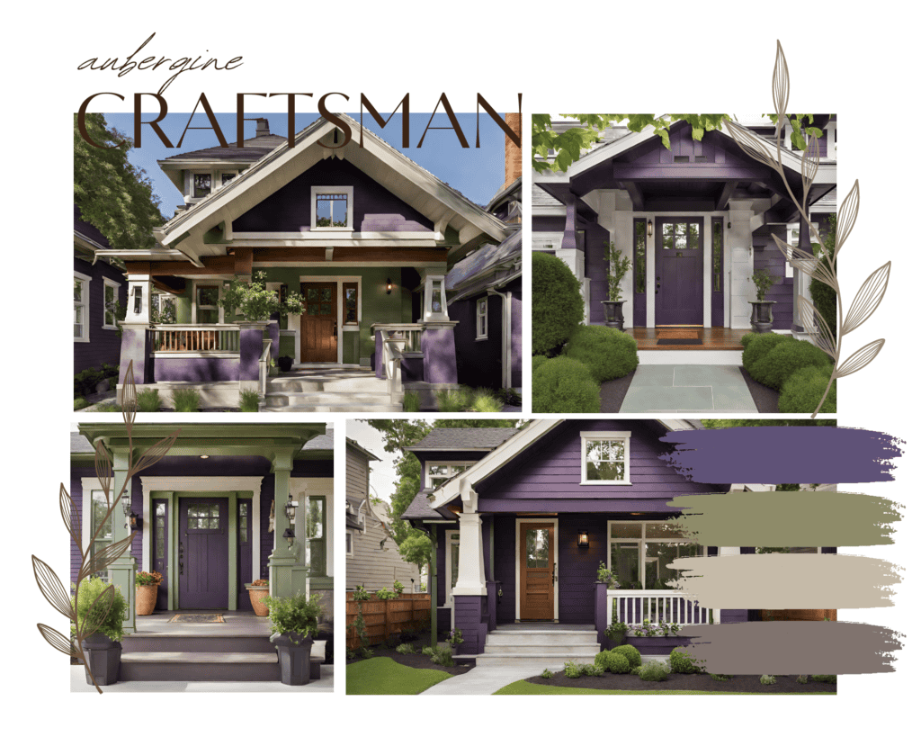 Ideal Shades of Purple for Craftsman Architecture