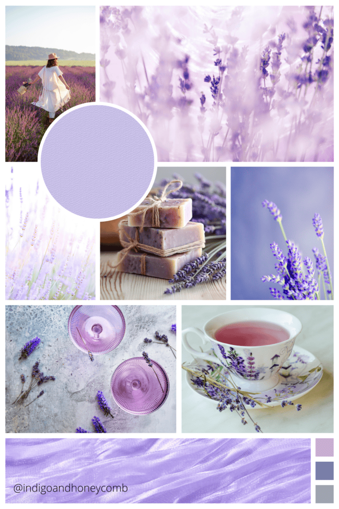 Lovely Lavender - April color of the month mood board