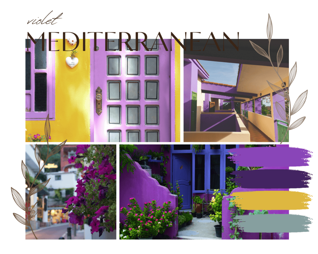 Ideal Shades of Purple for Mediterranean Architecture