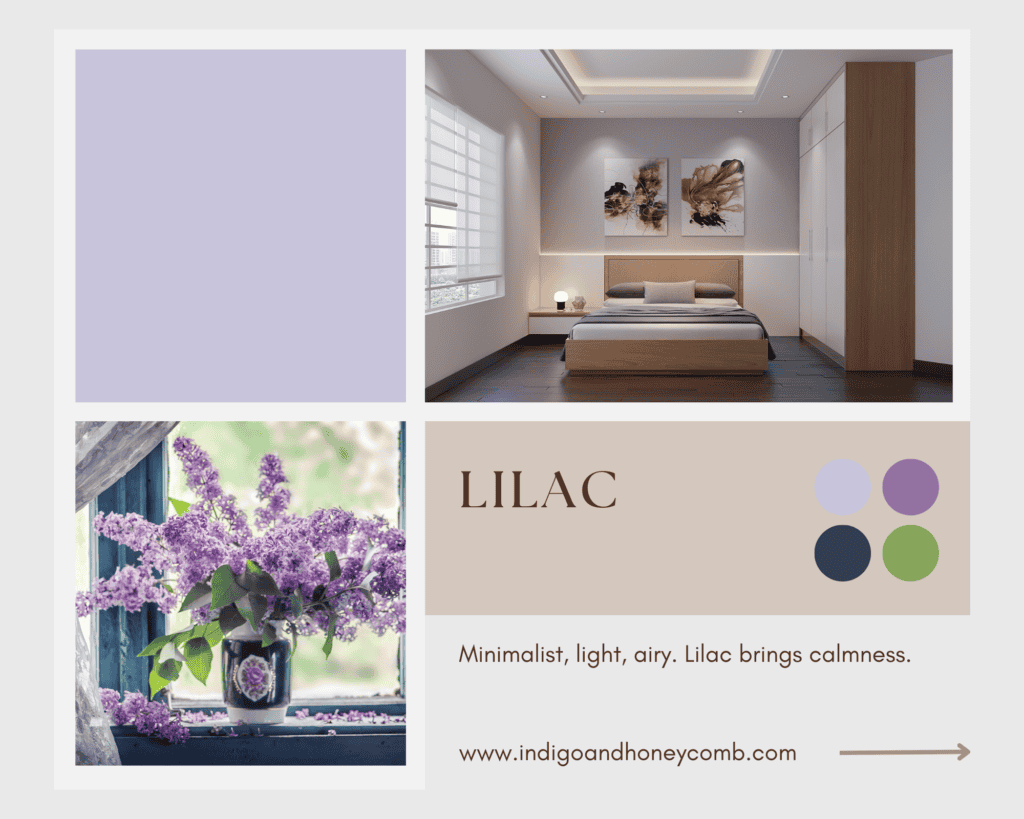 Scandinavian Serenity inspired by lilac shade of purple