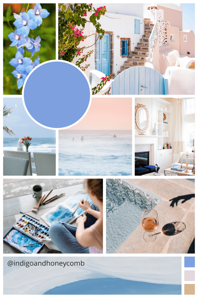 Delphine Blue Coastal Retreat mood board