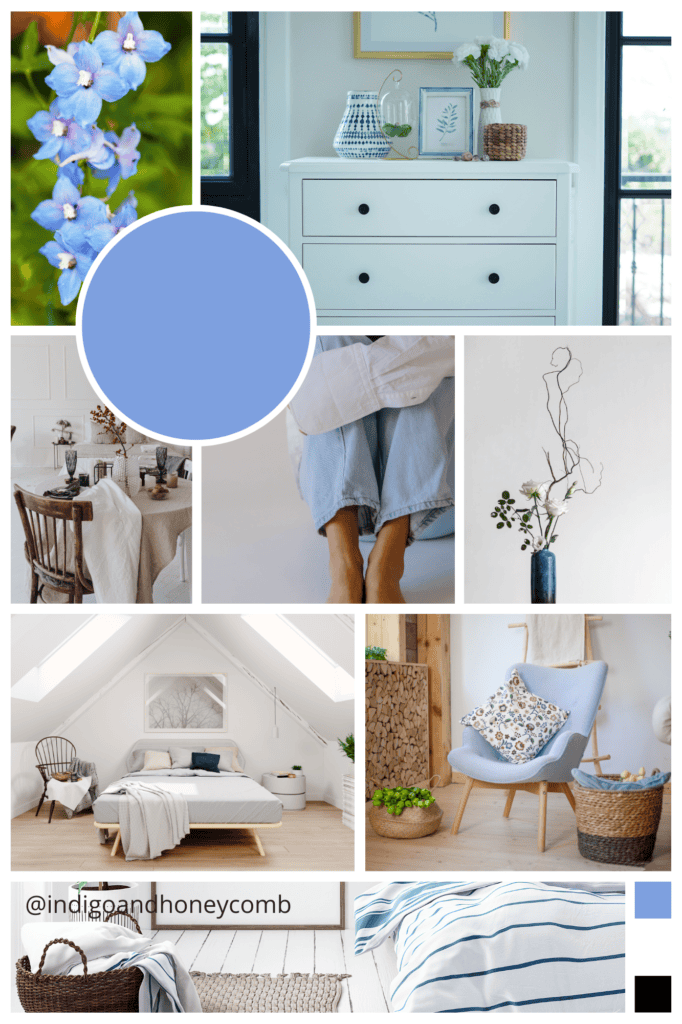 Delphine Blue Scandinavian Simplicity mood board