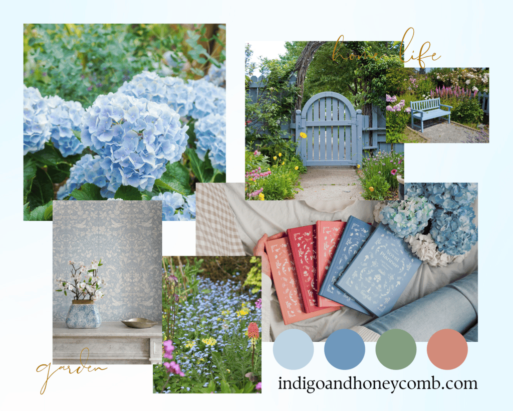 Designing with Blue - House and Garden Blues mood board