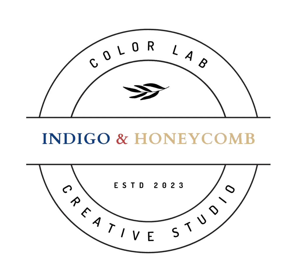 Indigo & Honeycomb COLOR LAB logo