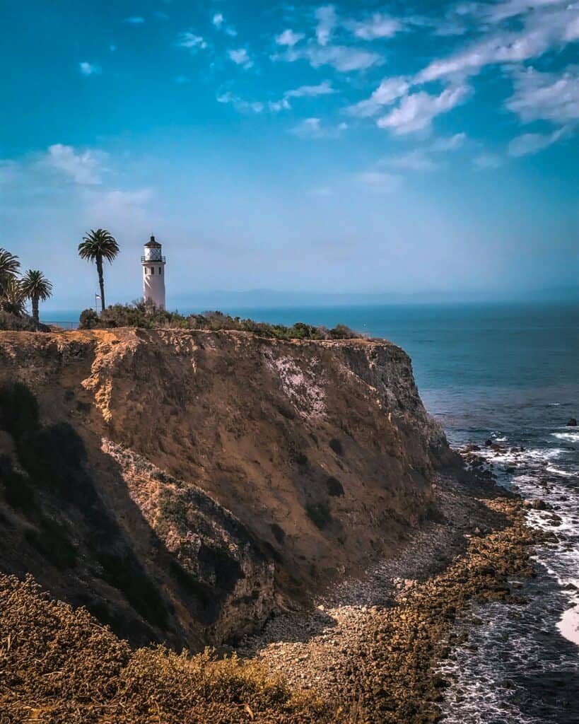 Lighthouse on hiking trail