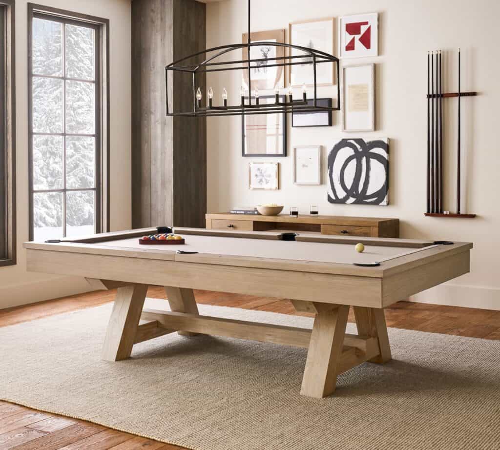 my summer essentials - Ezra pool table by Pottery Barn