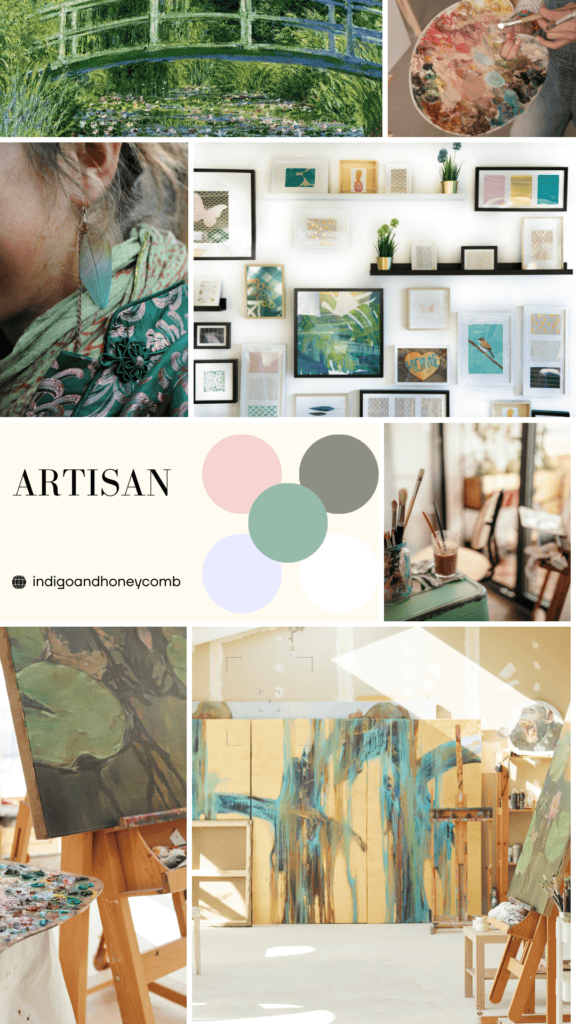 Summer Sage Artisan moodboard