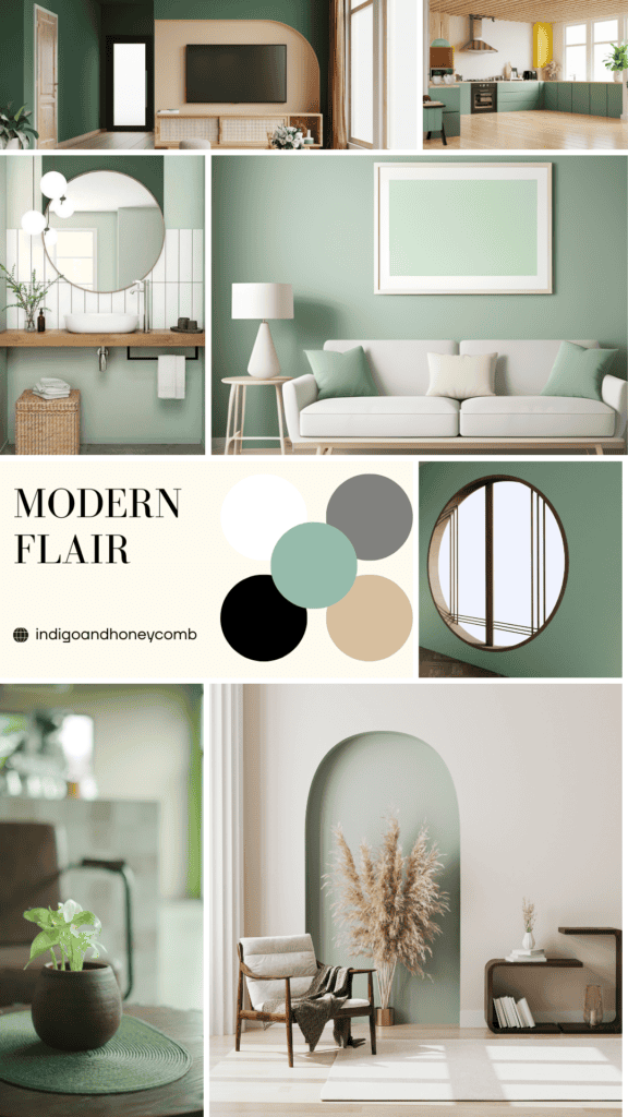 Summer Sage Modern Flair moodboard