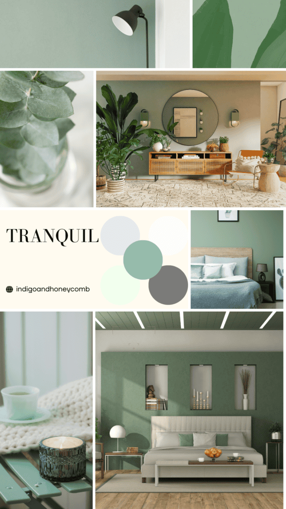 Summer Sage Tranquil moodboard