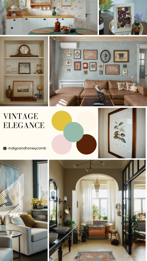 Summer Sage Vintage Elegance moodboard