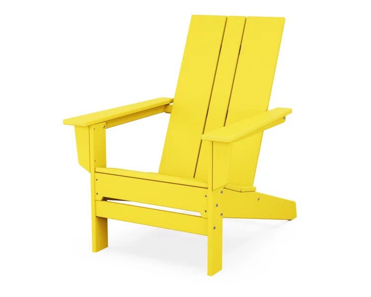 Sizzling Summer July Color of the Month - Adirondack chairs by POLYWOOD x AllModern in lemon yellow