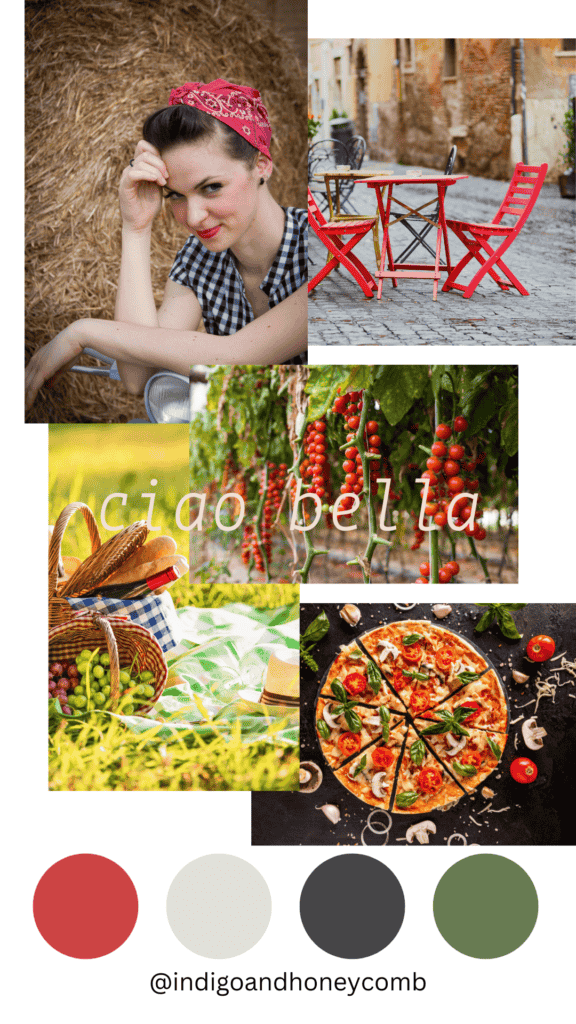 Tomato Girl Summer - Ciao Bella moodboard