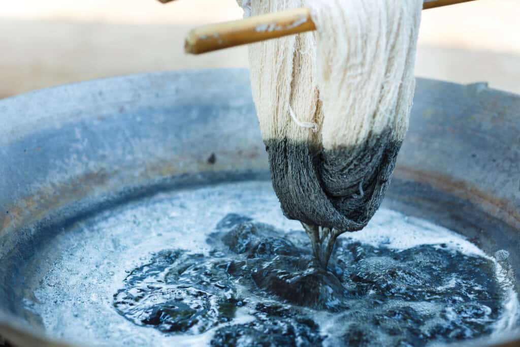 the process of indigo dyeing - integral to company vision and mission