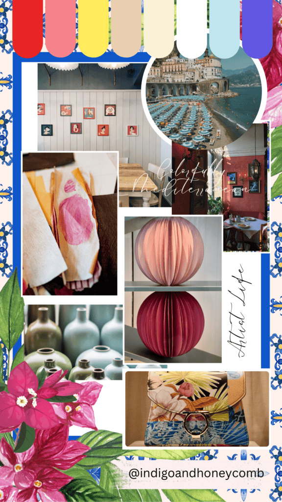 Mediterranean Revival Artist Life moodboard