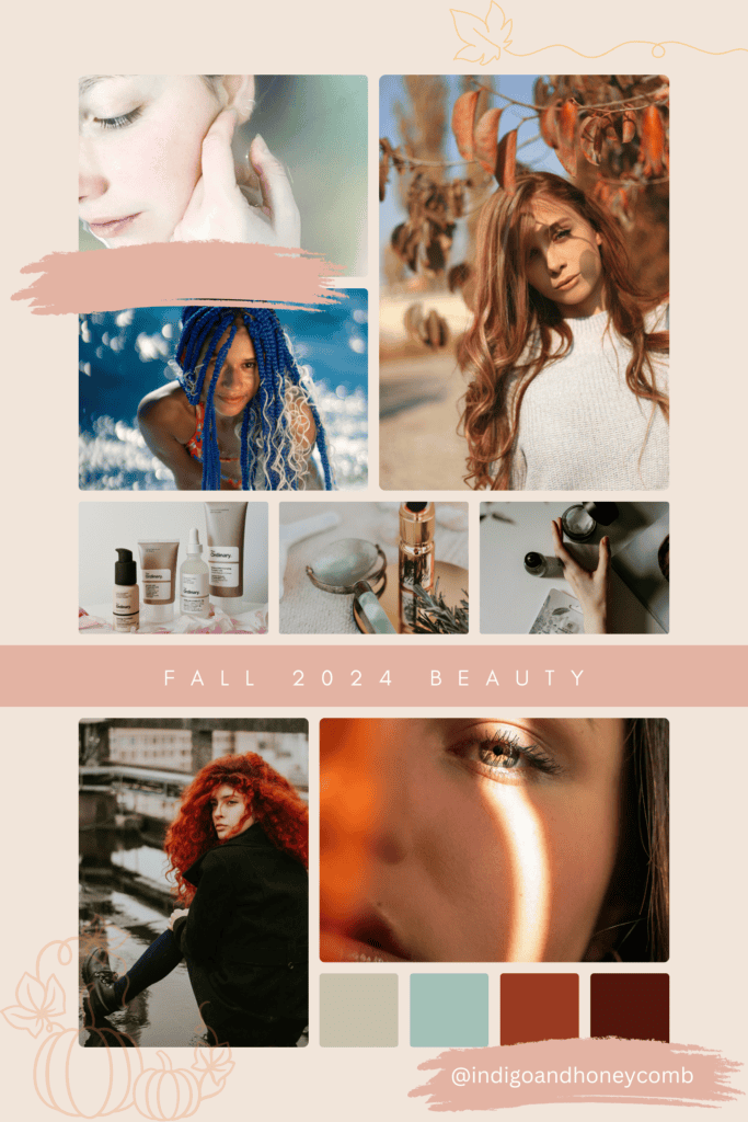 Beauty Fall Trends 2024 Mood Board