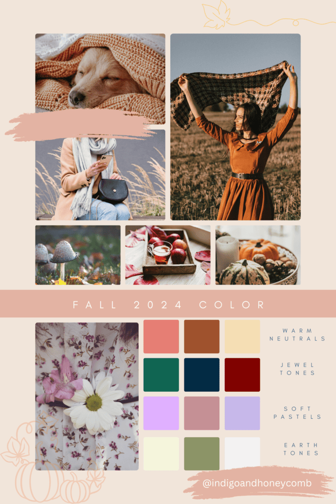 Color Fall Trends 2024 Mood Board