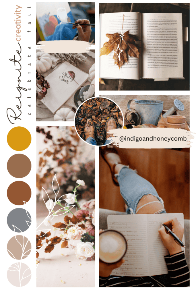 Celebrating Fall Reignite Creativity moodboard