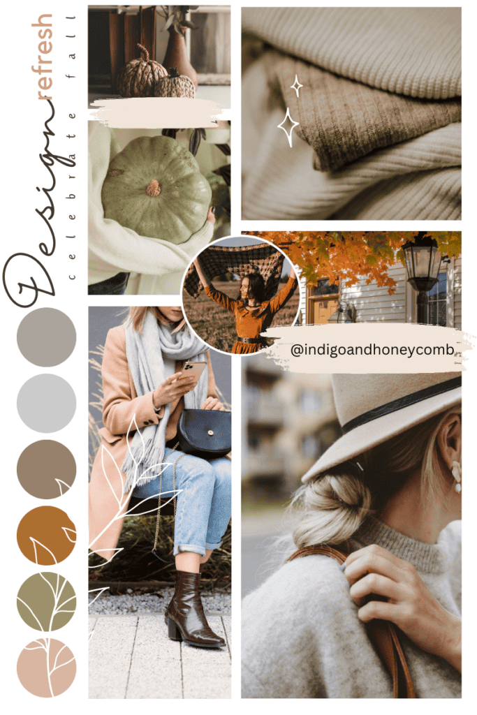 Celebrating Fall Design Refresh moodboard