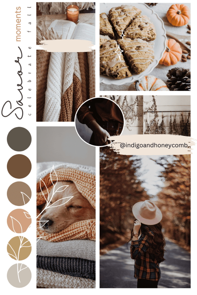 Celebrating Fall Savor Moments moodboard