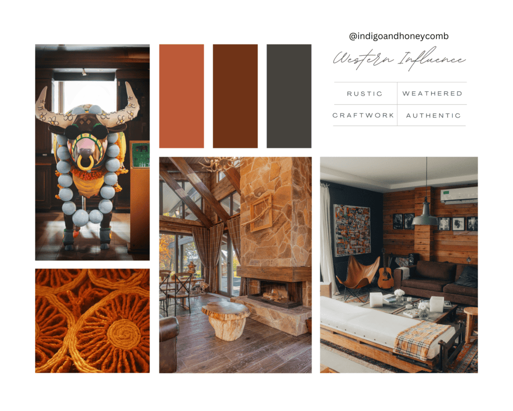 Western Influence 2024 Trends Moodboard