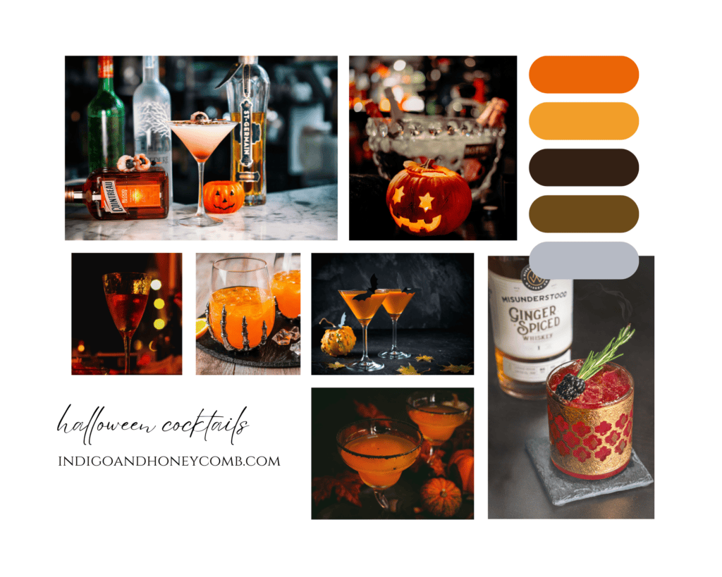 Ultimate Guide to Halloween Cocktails Moodboard