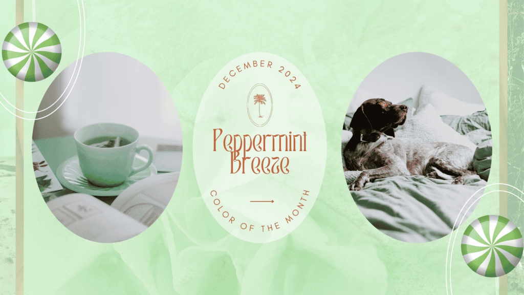 Mint Green Color Peppermint Breeze Color of the Month for December 2024