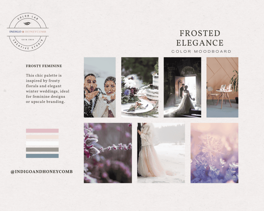 winter color palettes - Frosted Elegance