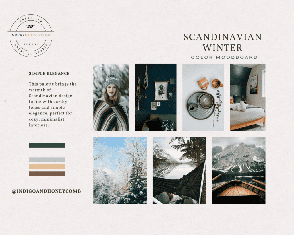 winter color palettes - Scandinavian winter