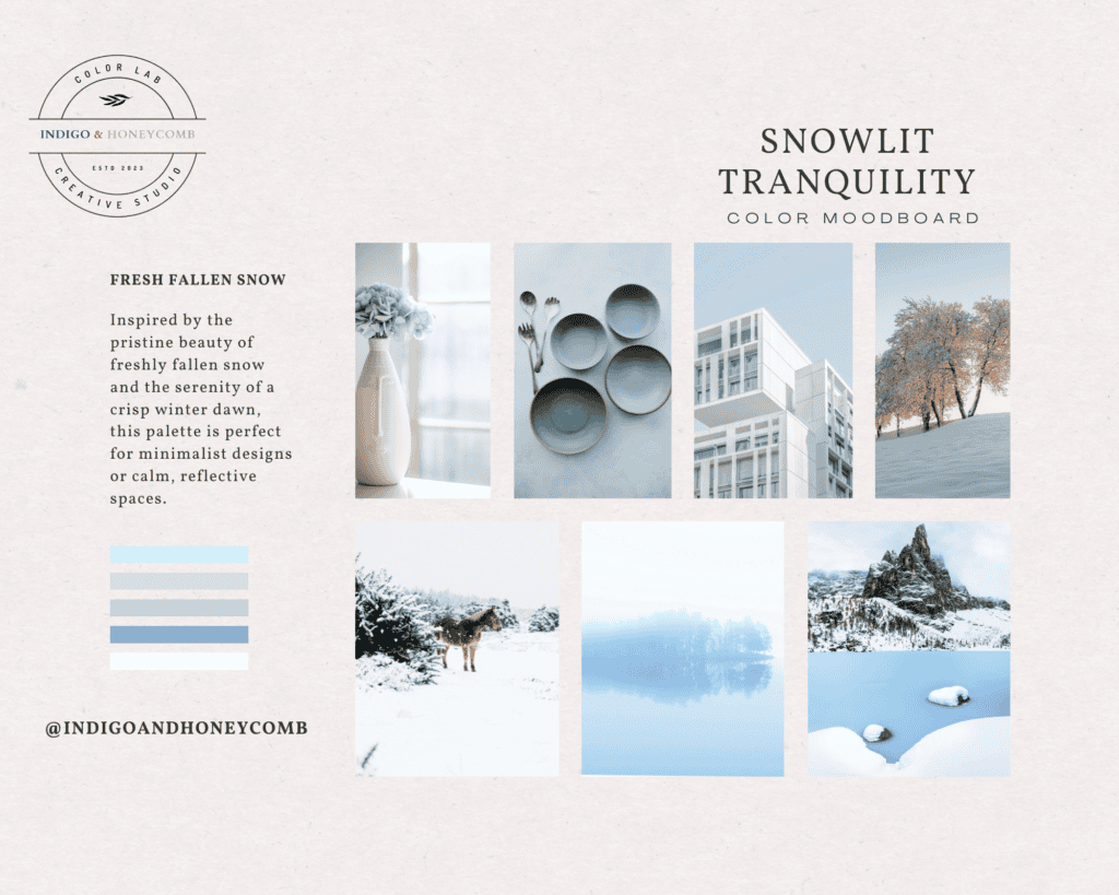 winter color palettes Snowlit Tranquility