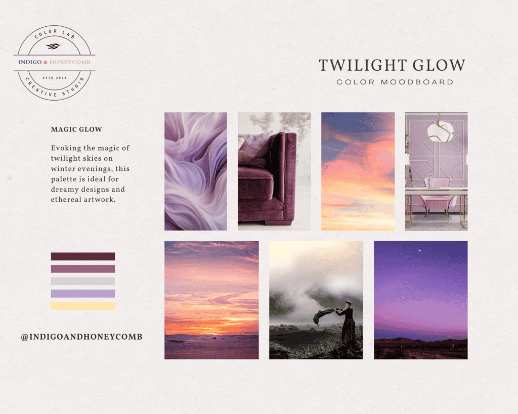 winter color palettes - Twilight Glow